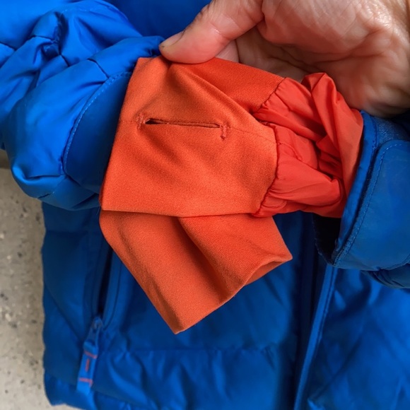 ❄️ Super Puffer Gap Kids S (6/7) Bright blue/orange - Picture 10 of 10